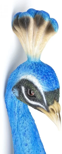 Dekoracja ścienna Peacock 16x68 Cm Niebieska*KARE Design Best