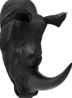 Dekoracja ścienna Rhino Head Antique 43x51 Cm Czarna*KARE Design Clearance