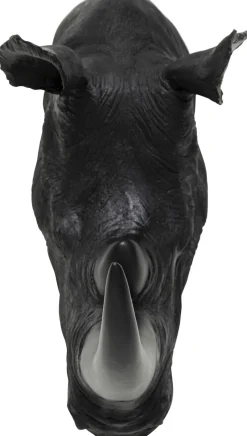 Dekoracja ścienna Rhino Head Antique 43x51 Cm Czarna*KARE Design Clearance