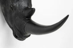 Dekoracja ścienna Rhino Head Antique 43x51 Cm Czarna*KARE Design Clearance