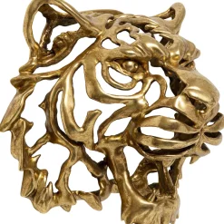 Dekoracja ścienna Tiger 39x44 Cm Złota*KARE Design Outlet