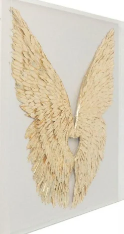 Dekoracja ścienna Wings 120x120 Cm Złota*KARE Design Outlet