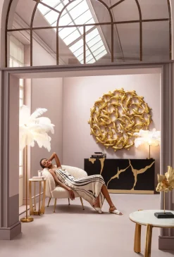 Dekoracja ścienna Złota Ryba Koi Włókno Szklane Ø160 Cm*KARE Design Best