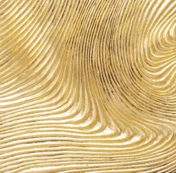 Dekoracja ścienna Złote Fale 60x120 Cm*KARE Design Outlet
