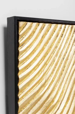 Dekoracja ścienna Złote Fale 60x120 Cm*KARE Design Outlet