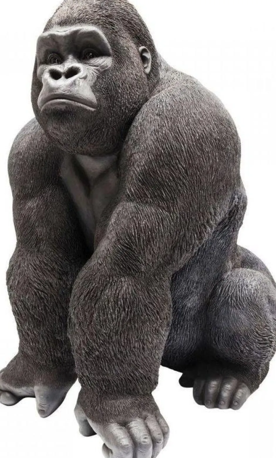 Dekoracja Stojąca Gorilla Front 90x107 Cm Czarna*KARE Design Best