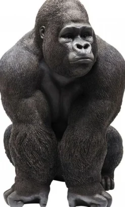 Dekoracja Stojąca Gorilla Front 90x107 Cm Czarna*KARE Design Best