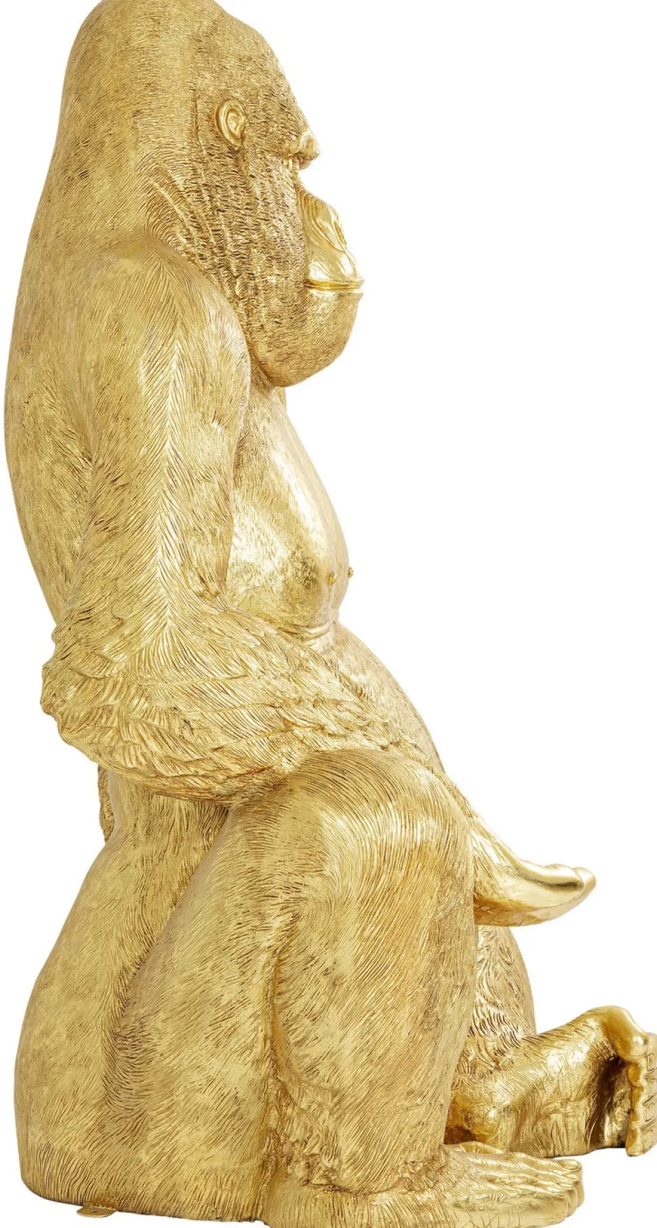 Dekoracja Stojąca Gorilla XXL 180x250 Cm Złota*KARE Design Hot