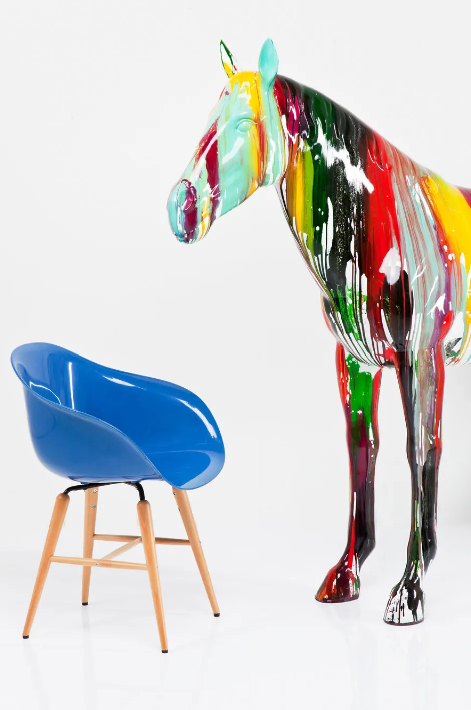 Dekoracja Stojąca Horse 216x164 Cm Kolorowa*KARE Design Outlet