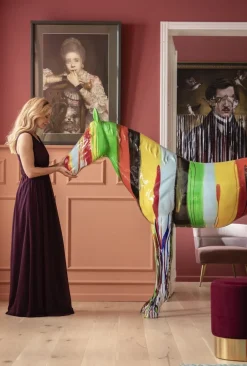 Dekoracja Stojąca Horse 216x164 Cm Kolorowa*KARE Design Outlet