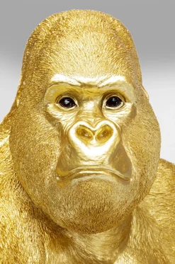 Dekoracja Stojąca Monkey Gorilla Side XL 60x76 Cm Złota*KARE Design Sale