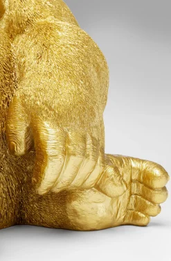 Dekoracja Stojąca Monkey Gorilla Side XL 60x76 Cm Złota*KARE Design Sale