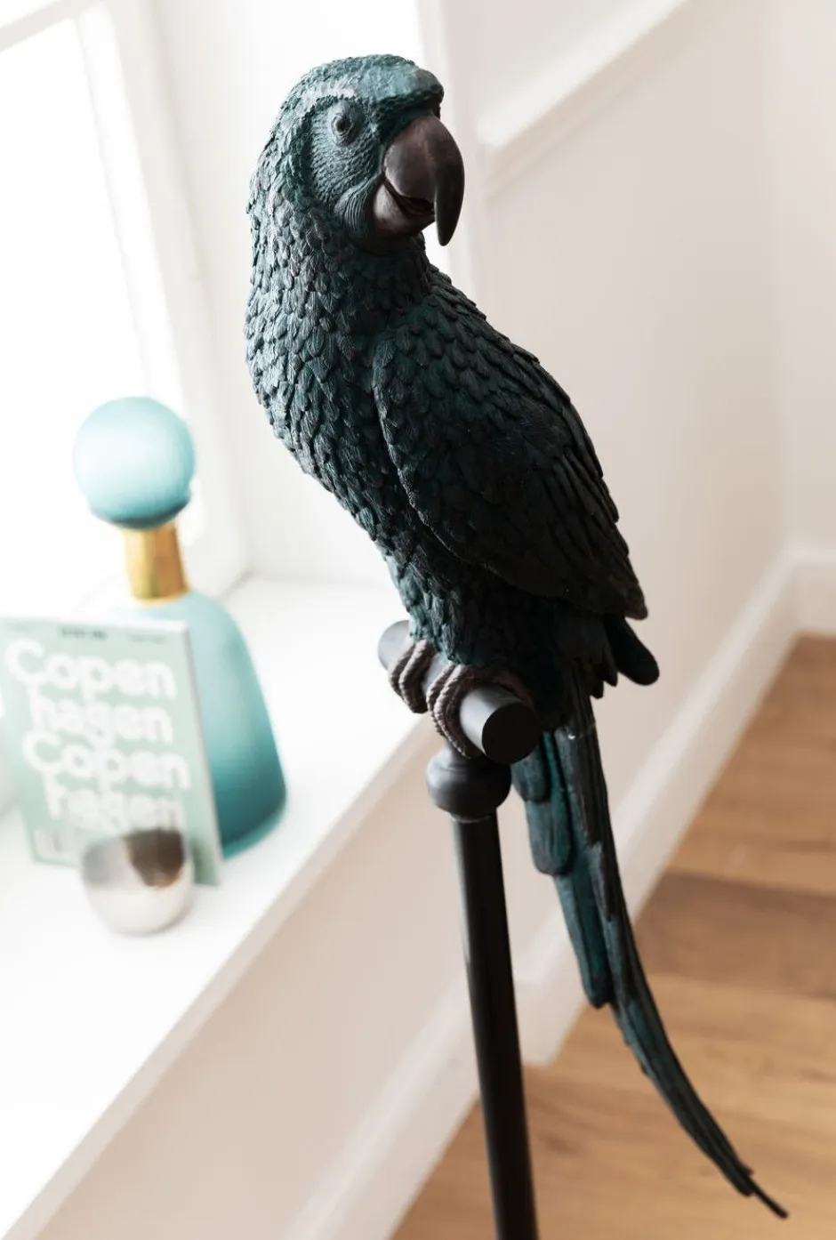 Dekoracja Stojąca Parrot 23x116 Cm Petrol*KARE Design New