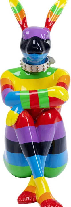 Dekoracja Stojąca Sitting Rabbit Rainbow 60x80 Cm Kolorowa*KARE Design Sale