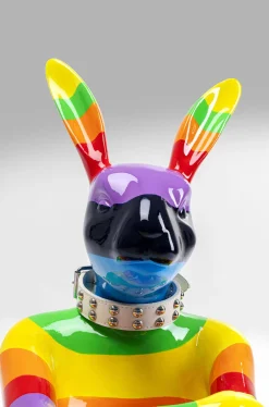 Dekoracja Stojąca Sitting Rabbit Rainbow 60x80 Cm Kolorowa*KARE Design Sale