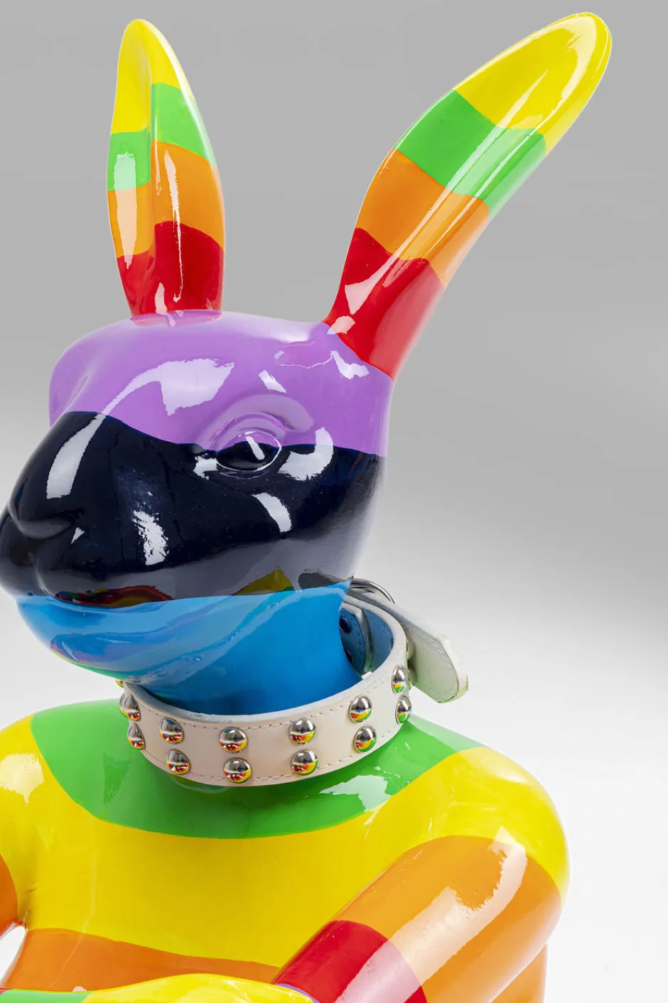 Dekoracja Stojąca Sitting Rabbit Rainbow 60x80 Cm Kolorowa*KARE Design Sale