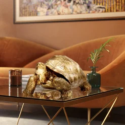 Dekoracja Stojąca Turtle 60x32 Cm Złota*KARE Design Hot