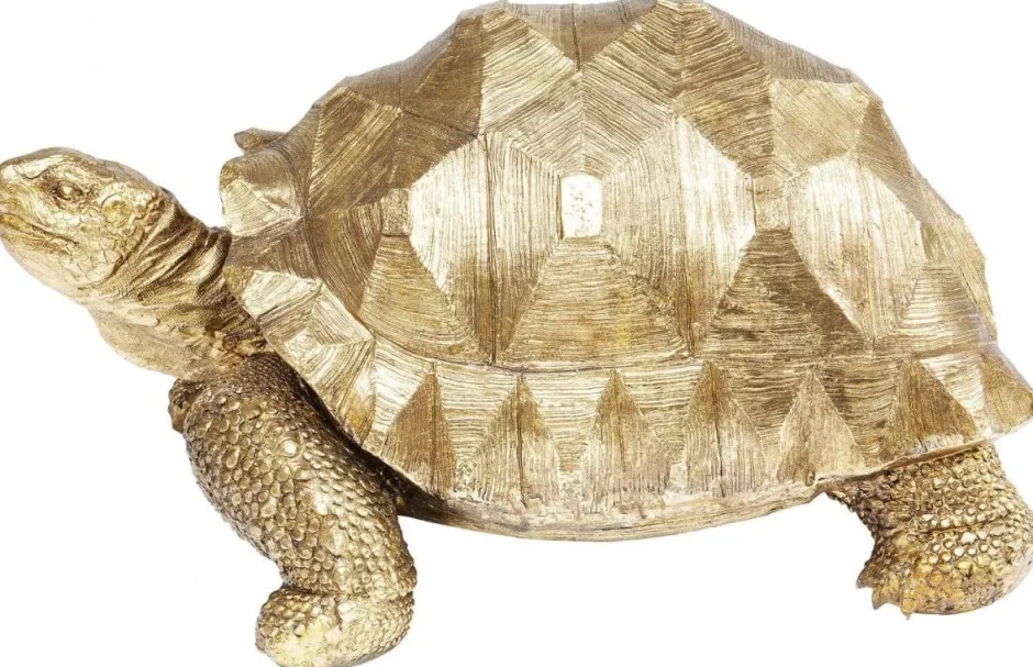 Dekoracja Stojąca Turtle 60x32 Cm Złota*KARE Design Hot
