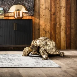 Dekoracja Stojąca Turtle XL 95x43 Cm Złota*KARE Design Hot