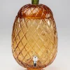 Dyspenser Do Napojów Szklany Brązowy Ananas Ø26x50 Cm*KARE Design