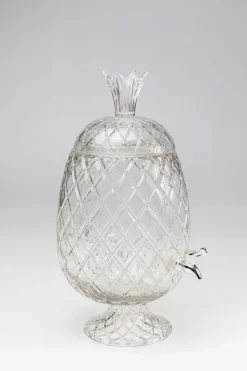 Dyspenser Do Napojów Szklany Transparentny Ananas Ø26x50 Cm*KARE Design Discount