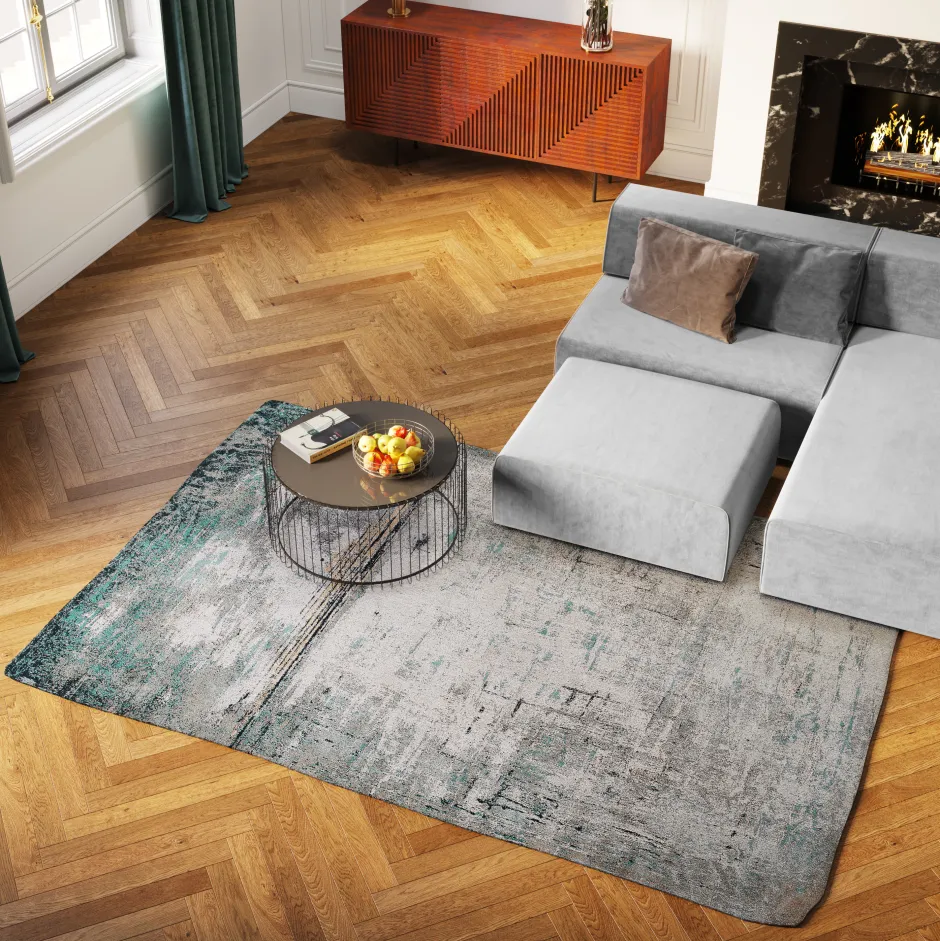Dywan Abstract 300x200 Cm Niebieski*KARE Design Online