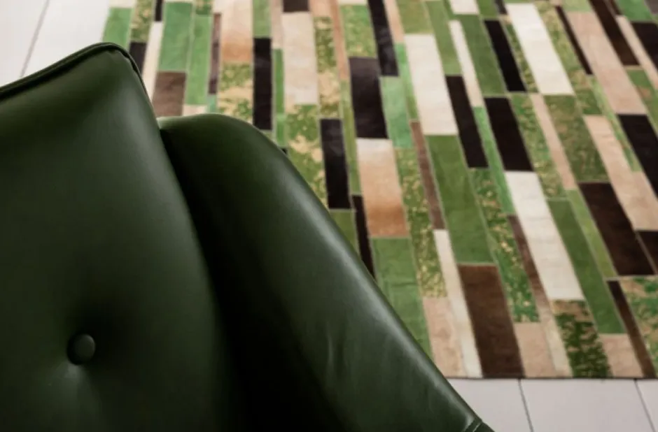 Dywan Brick 240x170 Cm Zielony*KARE Design Outlet