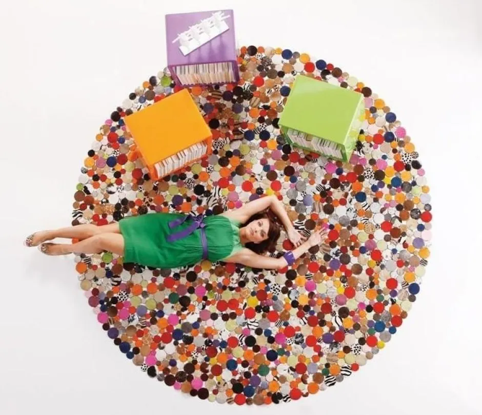 Dywan Circle Ø250 Cm Kolorowy*KARE Design Outlet