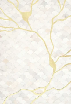 Dywan Do Salonu Prostokątny Skórzany W Kolorze Kremowym 170x240 Cm*KARE Design Online
