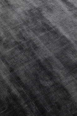 Dywan Mały Czarny Wiskoza I Bawełna 80x150 Cm*KARE Design Clearance