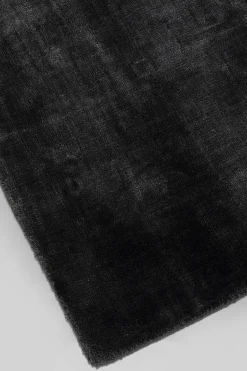 Dywan Mały Czarny Wiskoza I Bawełna 80x150 Cm*KARE Design Clearance