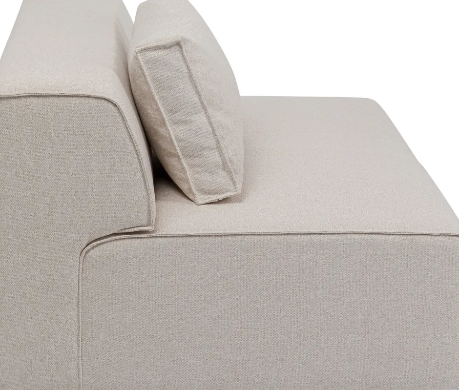 Element środkowy Tapicerowany Kremowy Moduł 120 Cm*KARE Design Discount