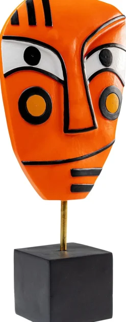 Figurka Dekoracyjna Abstract Face 23x50 Cm Pomarańczowa*KARE Design Outlet