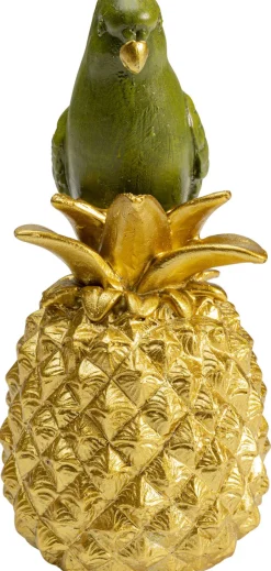 Figurka Dekoracyjna Ananas Parrot 11x14 Cm Zielono-złota*KARE Design Online