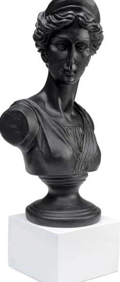 Figurka Dekoracyjna Ancient Beauty 23x50 Cm Czarna - Podstawa Biała*KARE Design Best