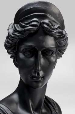 Figurka Dekoracyjna Ancient Beauty 23x50 Cm Czarna - Podstawa Biała*KARE Design Best