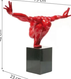 Figurka Dekoracyjna Athlet 75x42 Cm Czerwona*KARE Design Discount