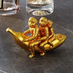 Figurka Dekoracyjna Banana Ride 20x12 Cm Złota*KARE Design