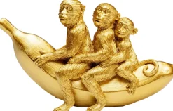 Figurka Dekoracyjna Banana Ride 20x12 Cm Złota*KARE Design
