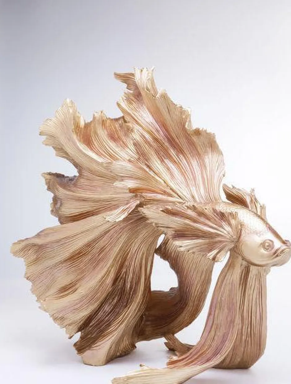 Figurka Dekoracyjna Betta Fish 63x57 Cm Złota*KARE Design Online