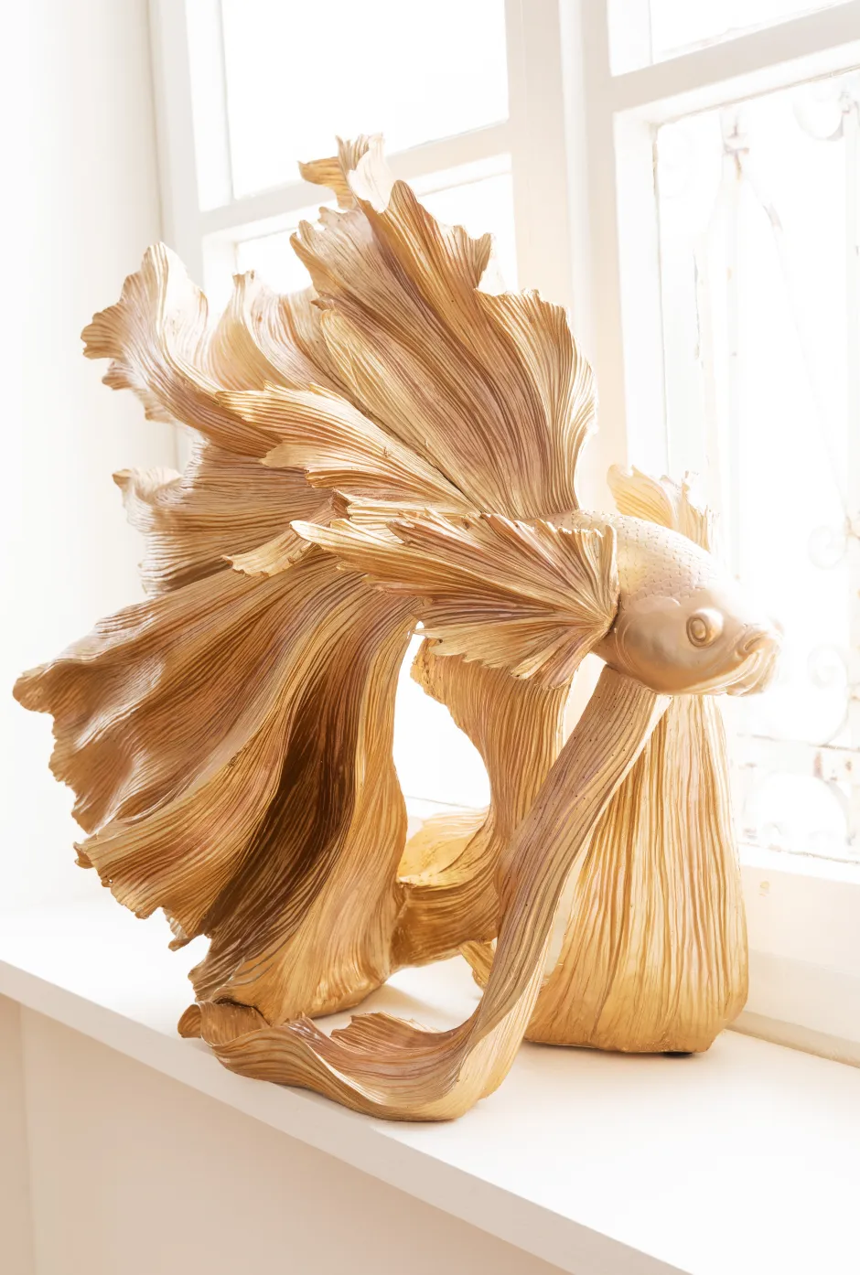 Figurka Dekoracyjna Betta Fish 63x57 Cm Złota*KARE Design Online