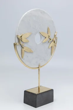 Figurka Dekoracyjna Biało-złota 33x51 Cm Liście Bambusa*KARE Design Outlet
