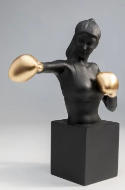 Figurka Dekoracyjna Bokser Złoto-czarna 25x40 Cm*KARE Design Sale