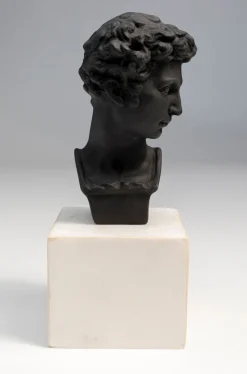 Figurka Dekoracyjna Busto Wise Man 14x22 Cm Czarno-biała*KARE Design