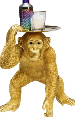 Figurka Dekoracyjna Butler Playing Chimp 45x52 Cm Złota*KARE Design Hot