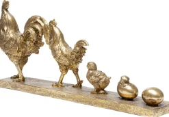 Figurka Dekoracyjna Chicken Evolution 58x28 Cm Złota*KARE Design New