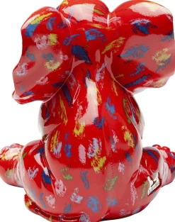 Figurka Dekoracyjna Czerwona Ze Wzorami Słonik 20x18 Cm*KARE Design Best