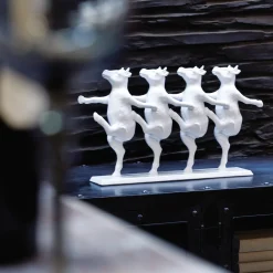 Figurka Dekoracyjna Dancing Cows 40x23 Cm Biała*KARE Design