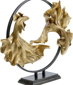 Figurka Dekoracyjna Dancing Betta Fishes 58x65 Cm Złota*KARE Design