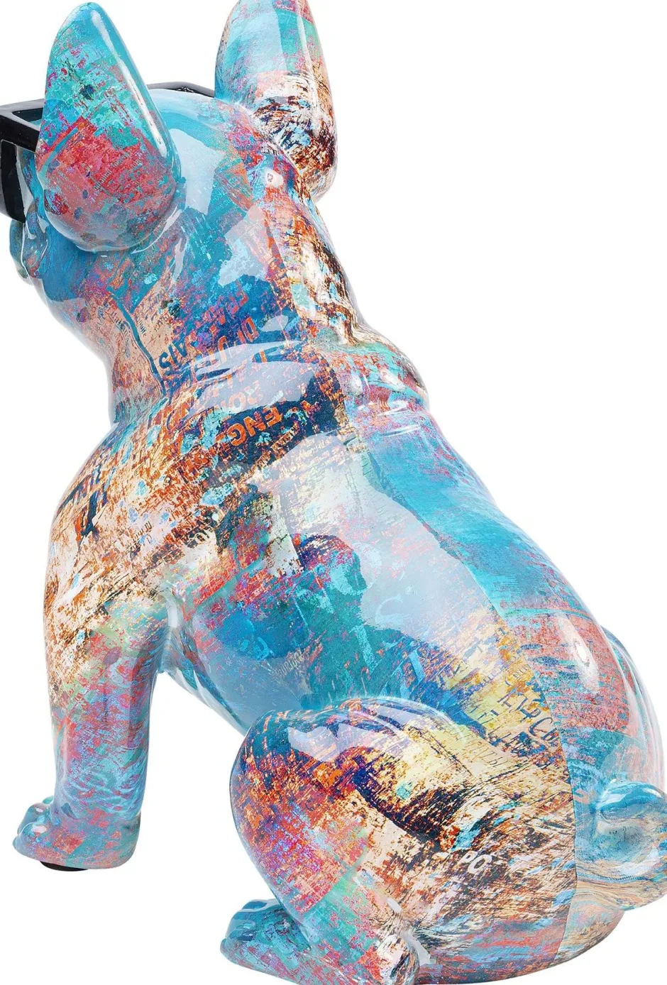Figurka Dekoracyjna Dog Of Sunglass 30x37 Cm Kolorowa*KARE Design Discount